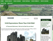 Tablet Screenshot of irish-expressions.com